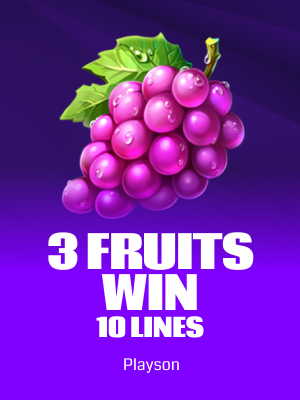 3 Fruits Win: 10 Lines